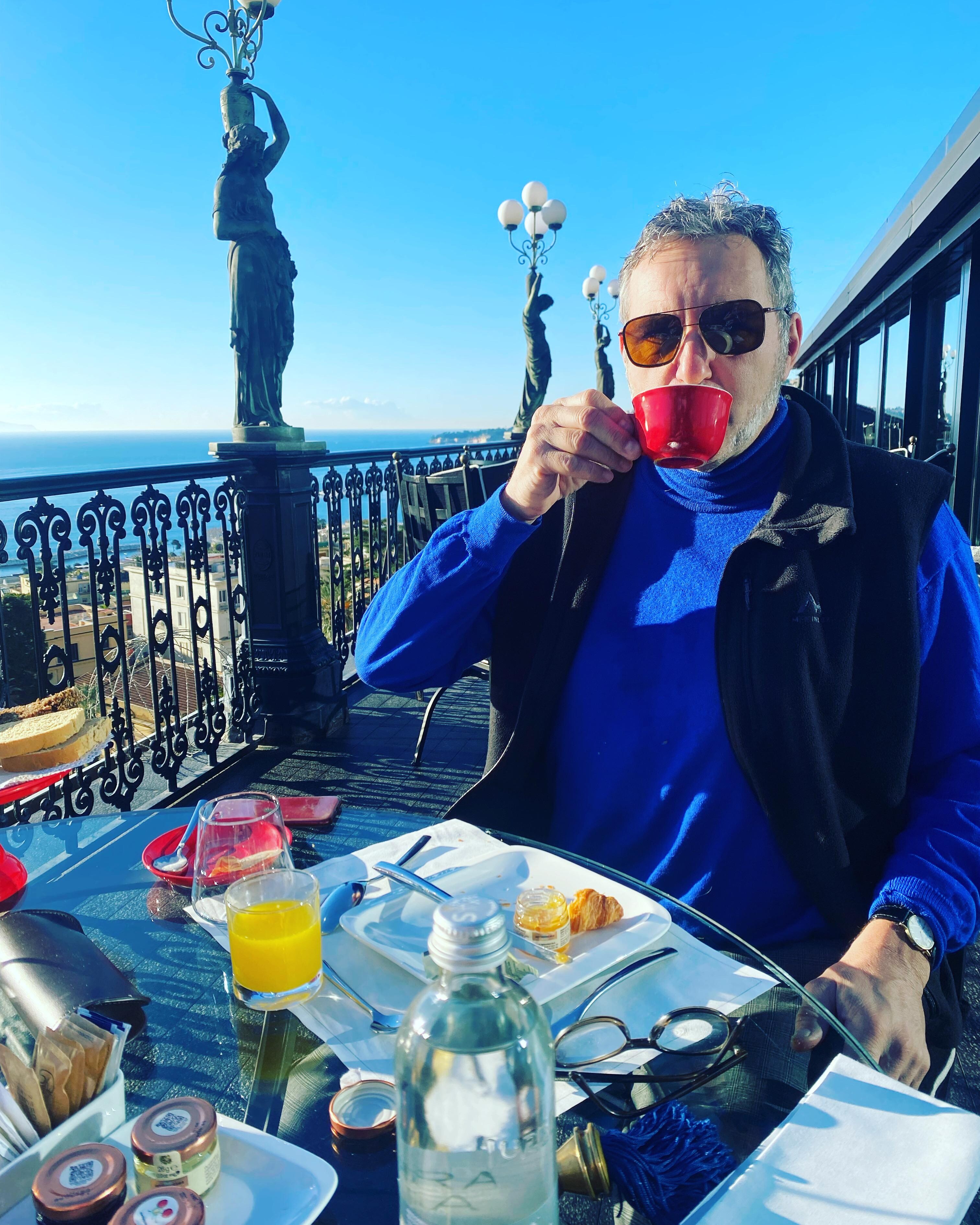Enjoying a delicious breakfast!
