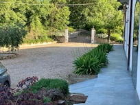 Roadside and entrance gate