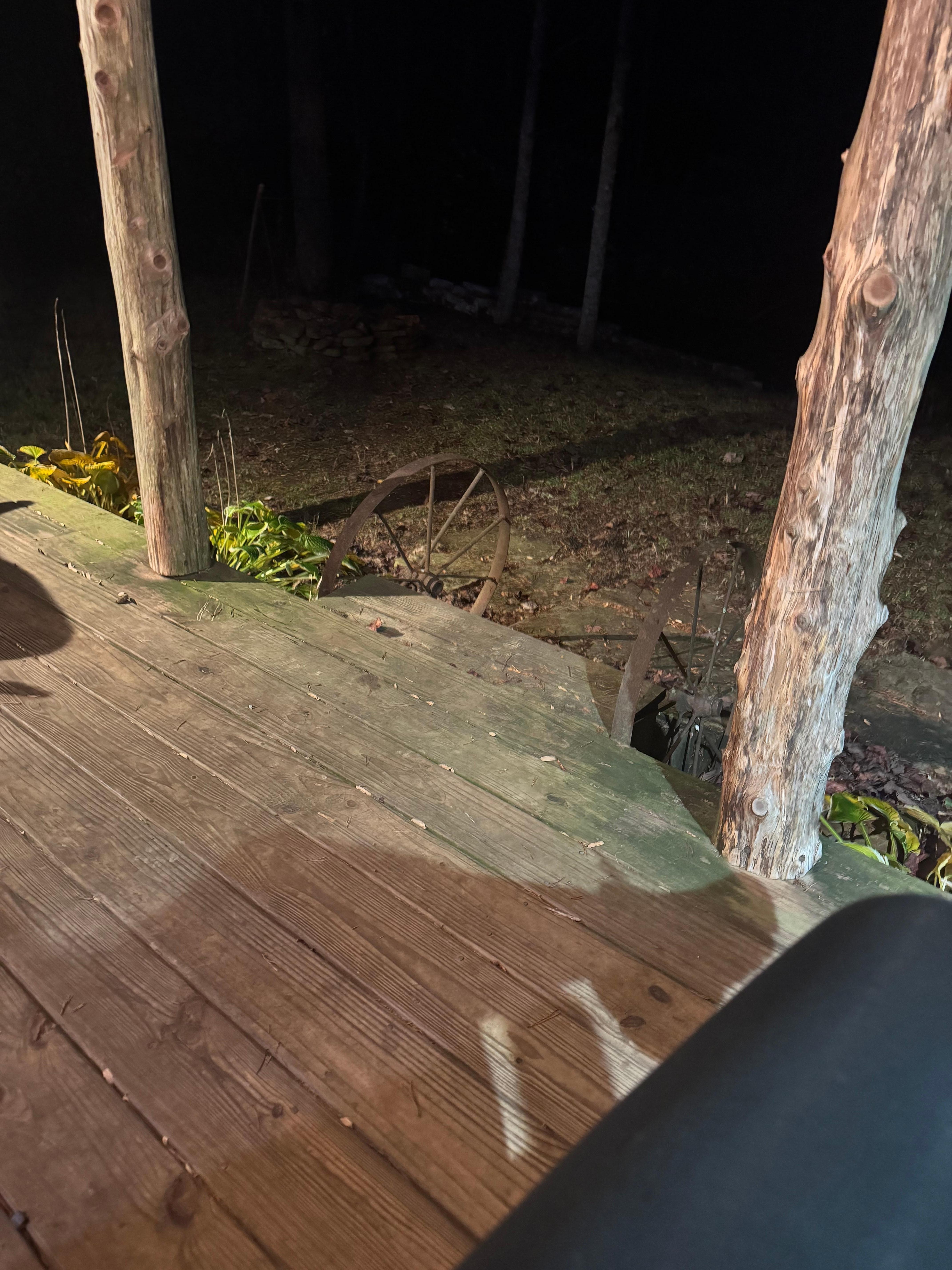 Steps from the creek