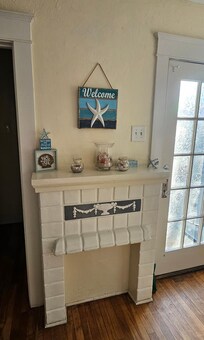 Beach decor throughout