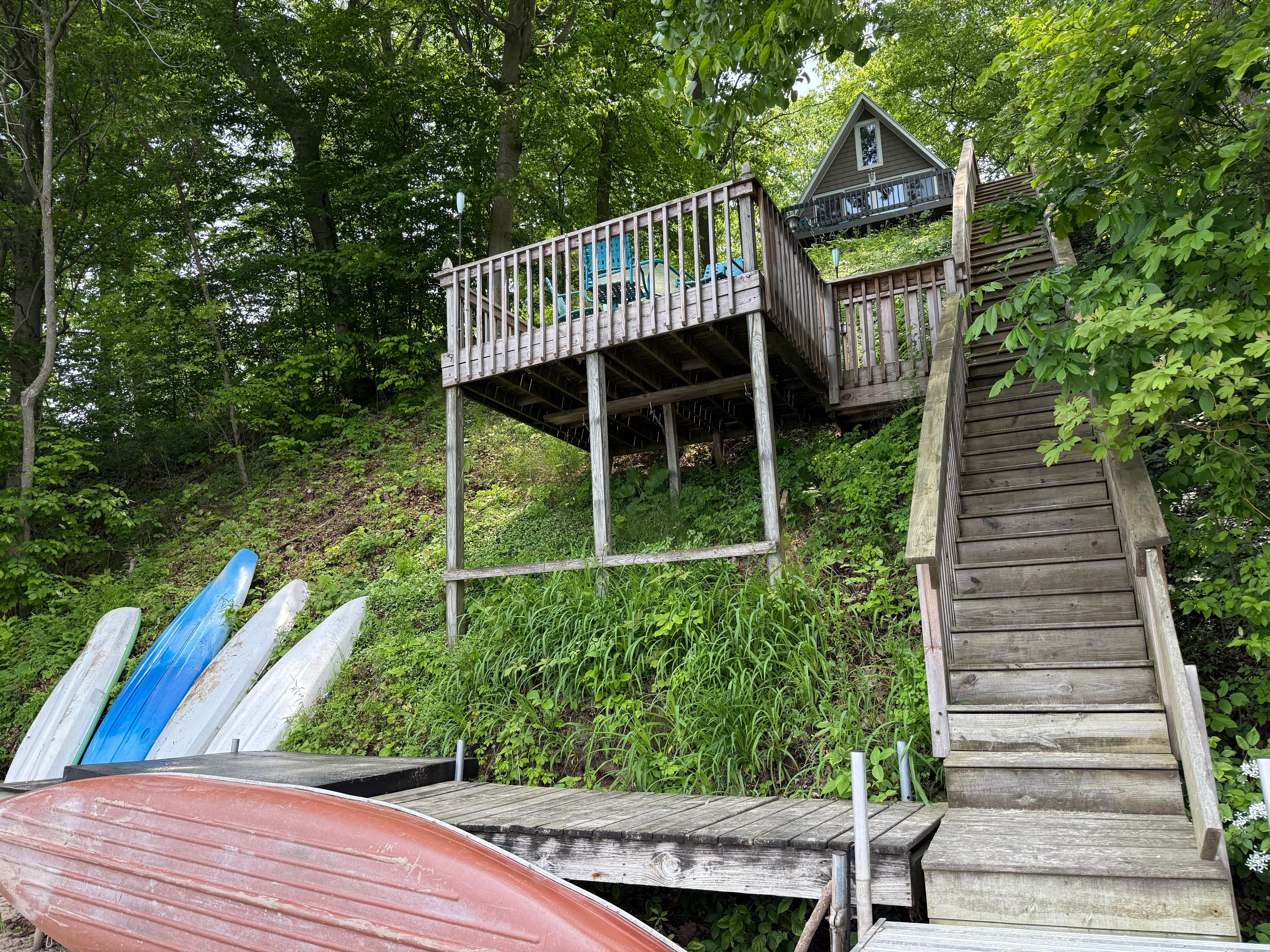 The Wren House from below.