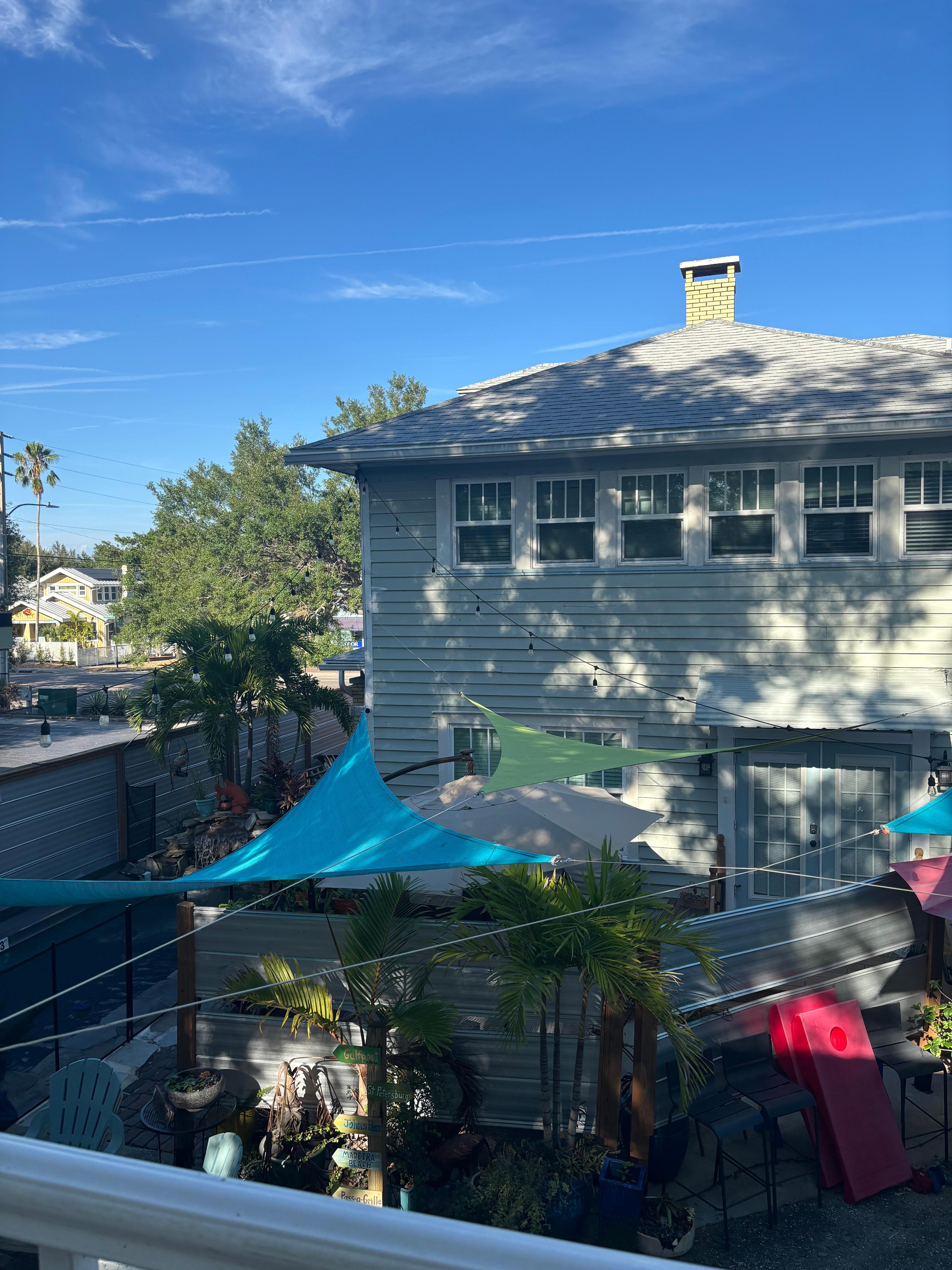 View from our little balcony 