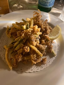 Friterad bläckfisk, mums!