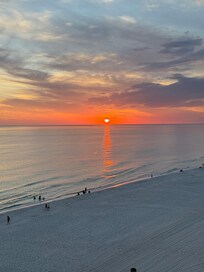 Sunset balcony view