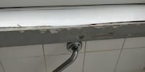 structure en bois au niveau de la douche