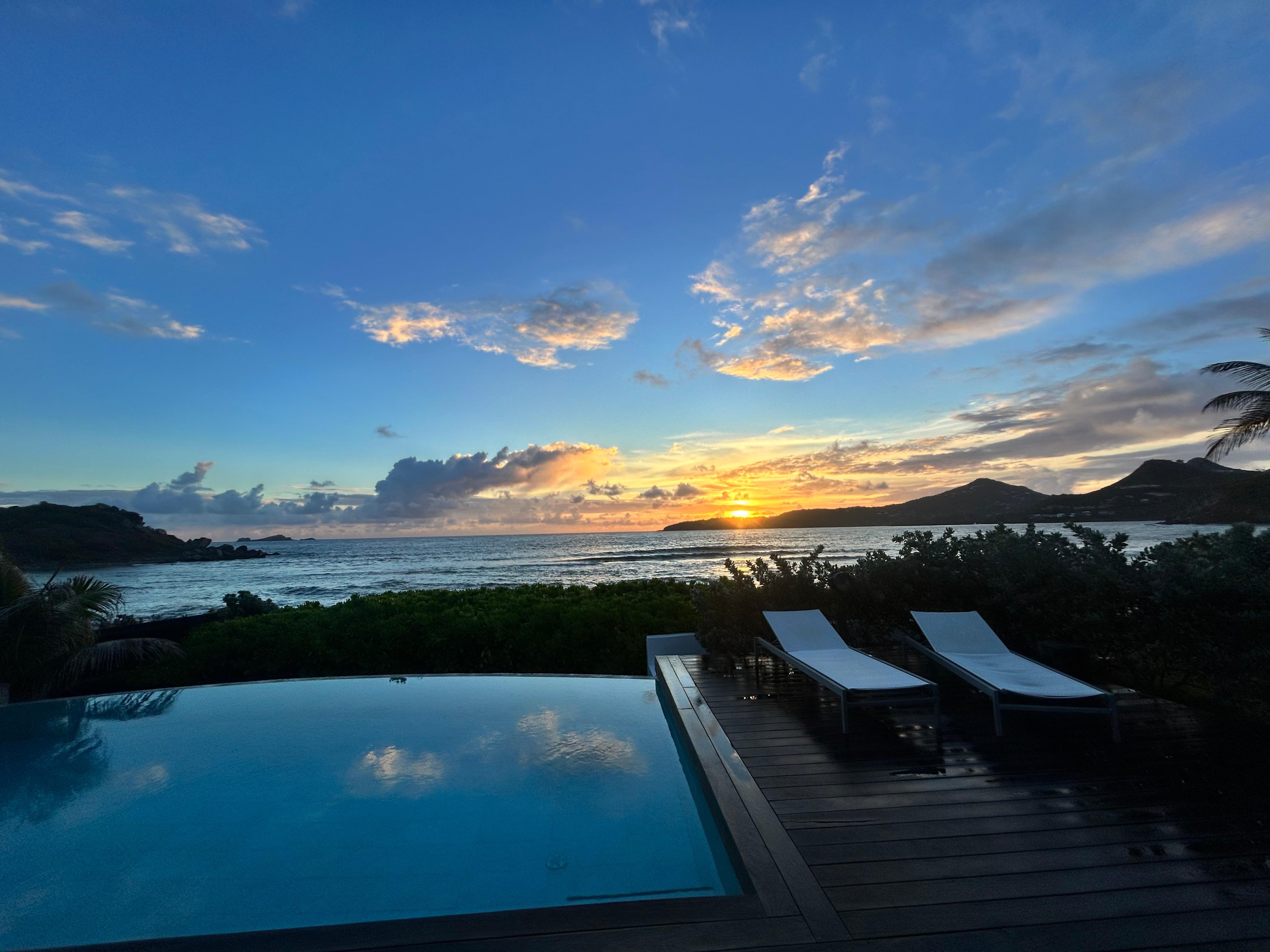 gorgeous sunrises over the property each morning!