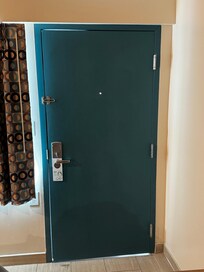 The door was not even