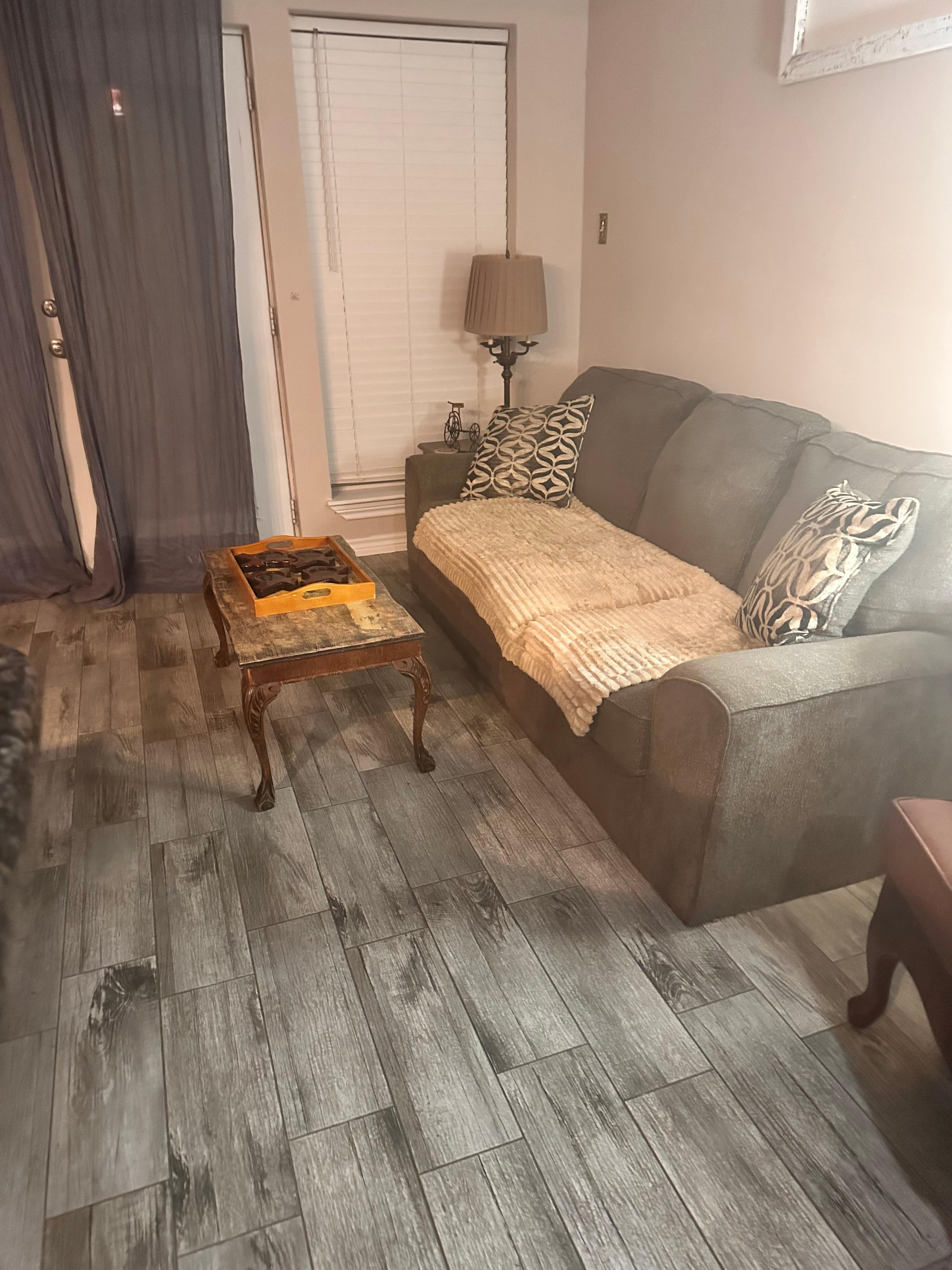 Big living room but no kitchen table