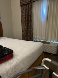 Not enough space between the bed and AC