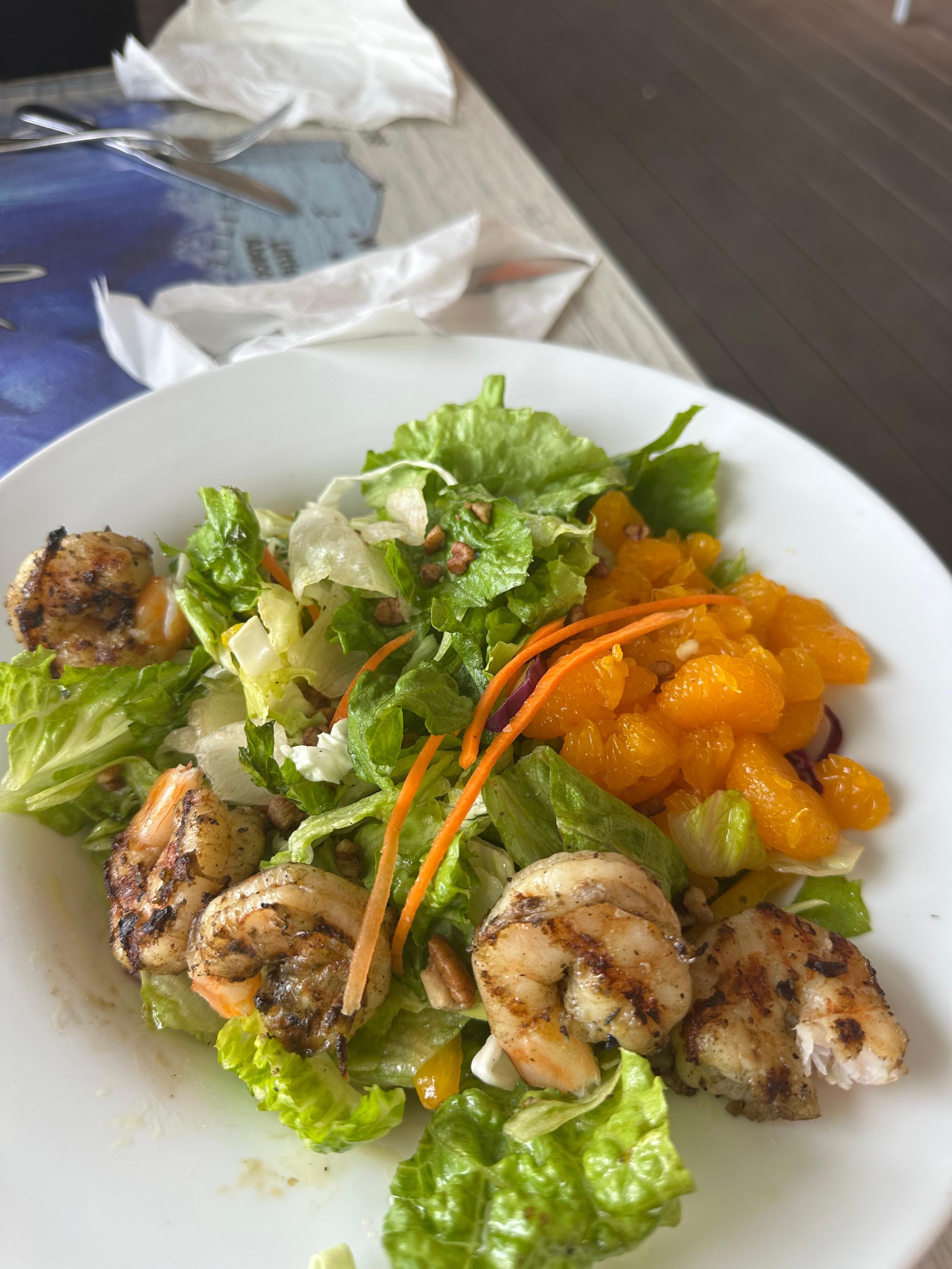 Citrus salad at jimmy buffetts margaritaville restaurant onsite