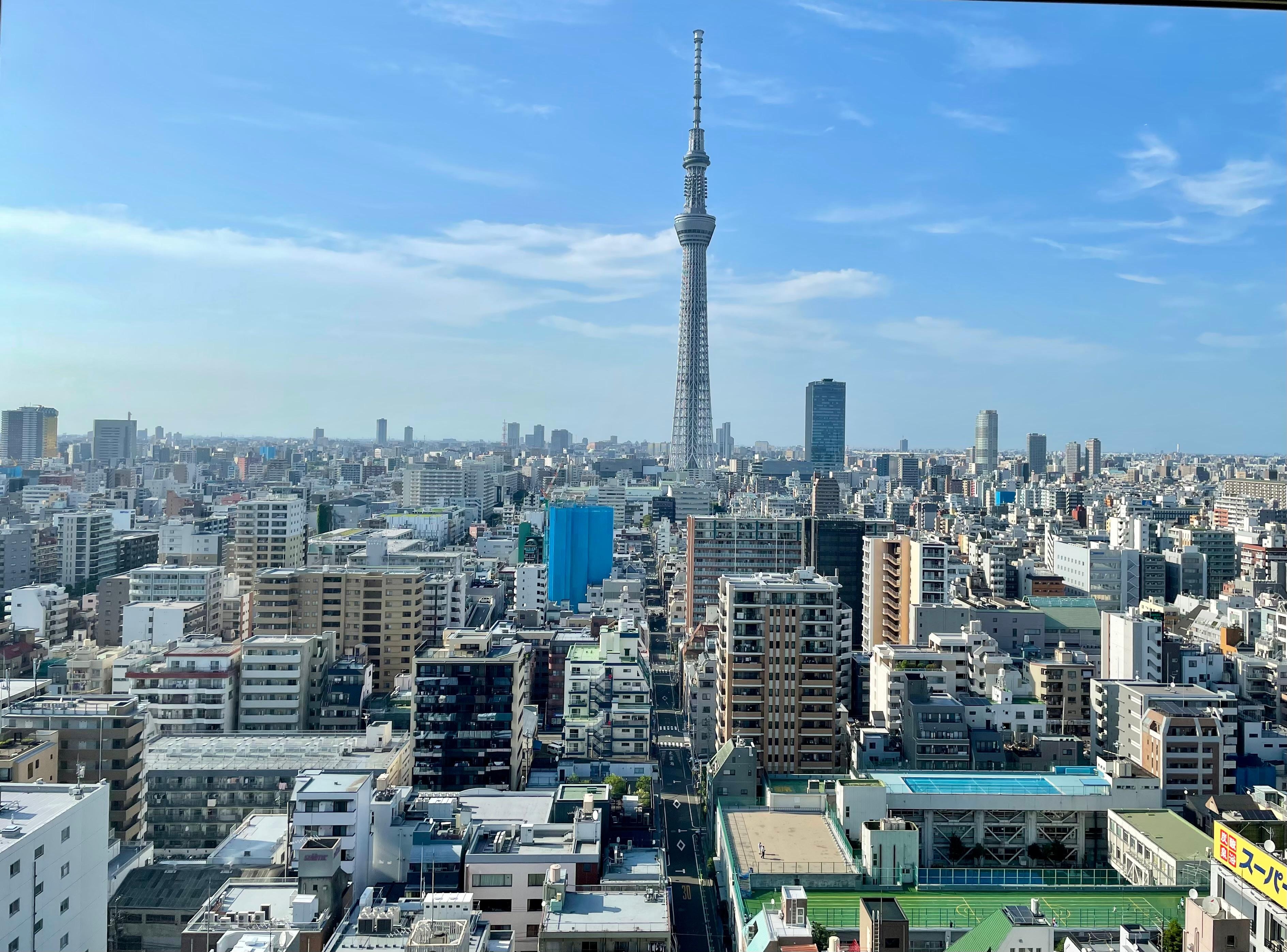View from our room. We chose the Sky Tower view.
