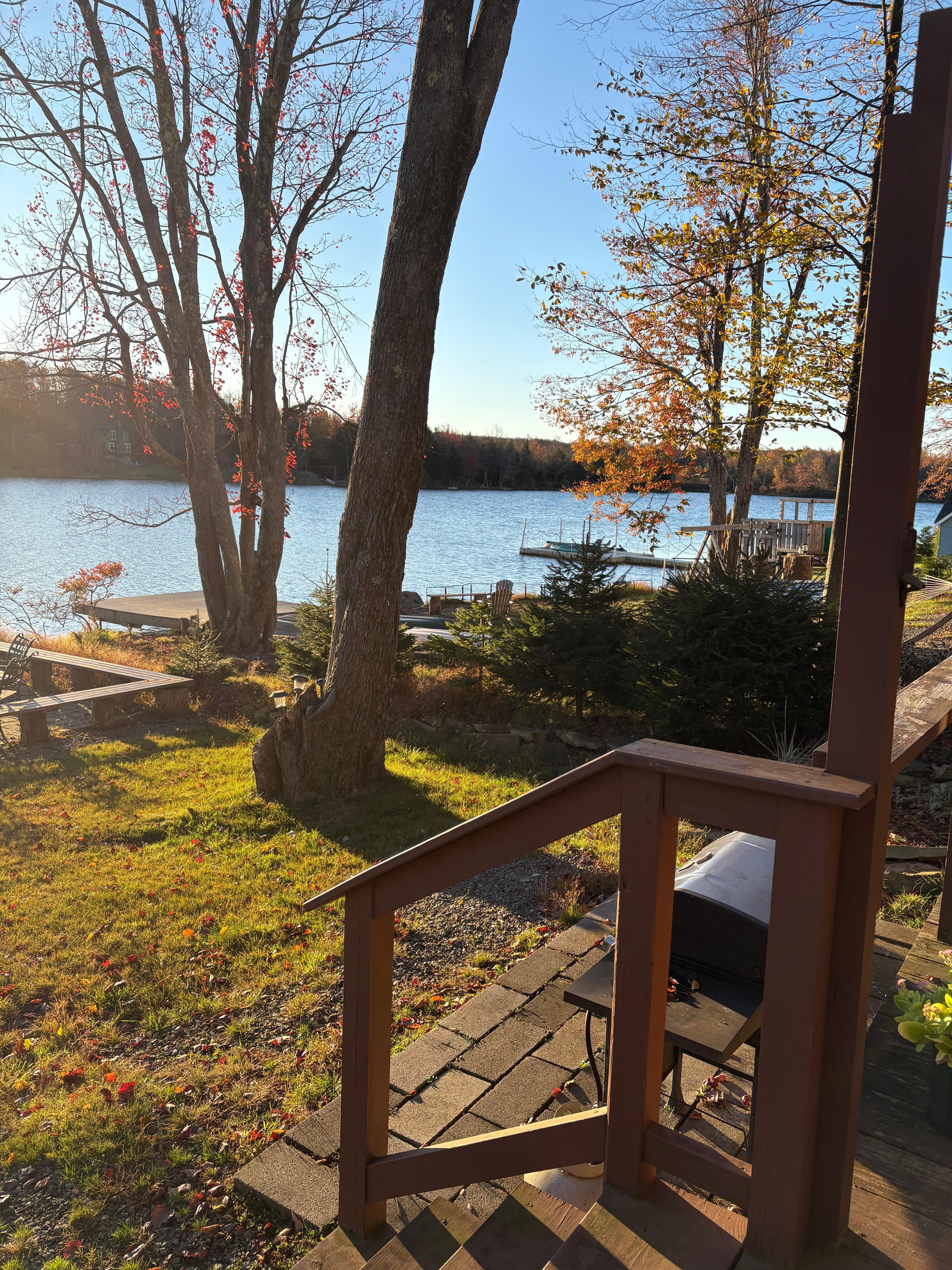Lake view at sunrise