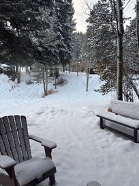 Back door entrance to condo
