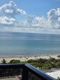 Ocean view of balcony
