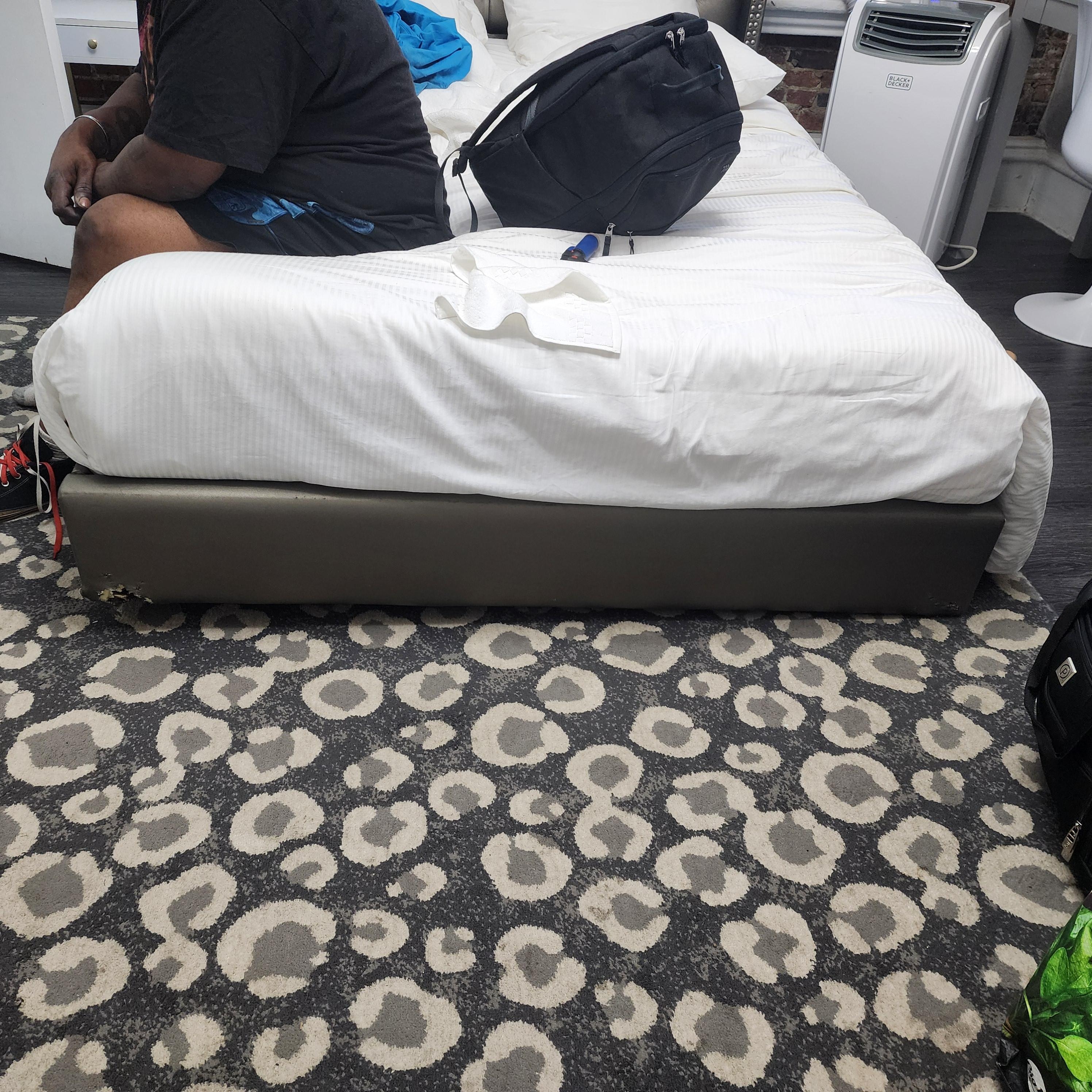 How bed looked when we walked in