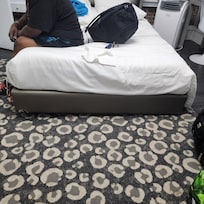 How bed looked when we walked in
