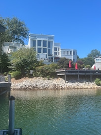 View of the house from the water