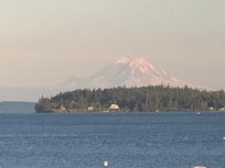 View of Mt Baker from the back deck