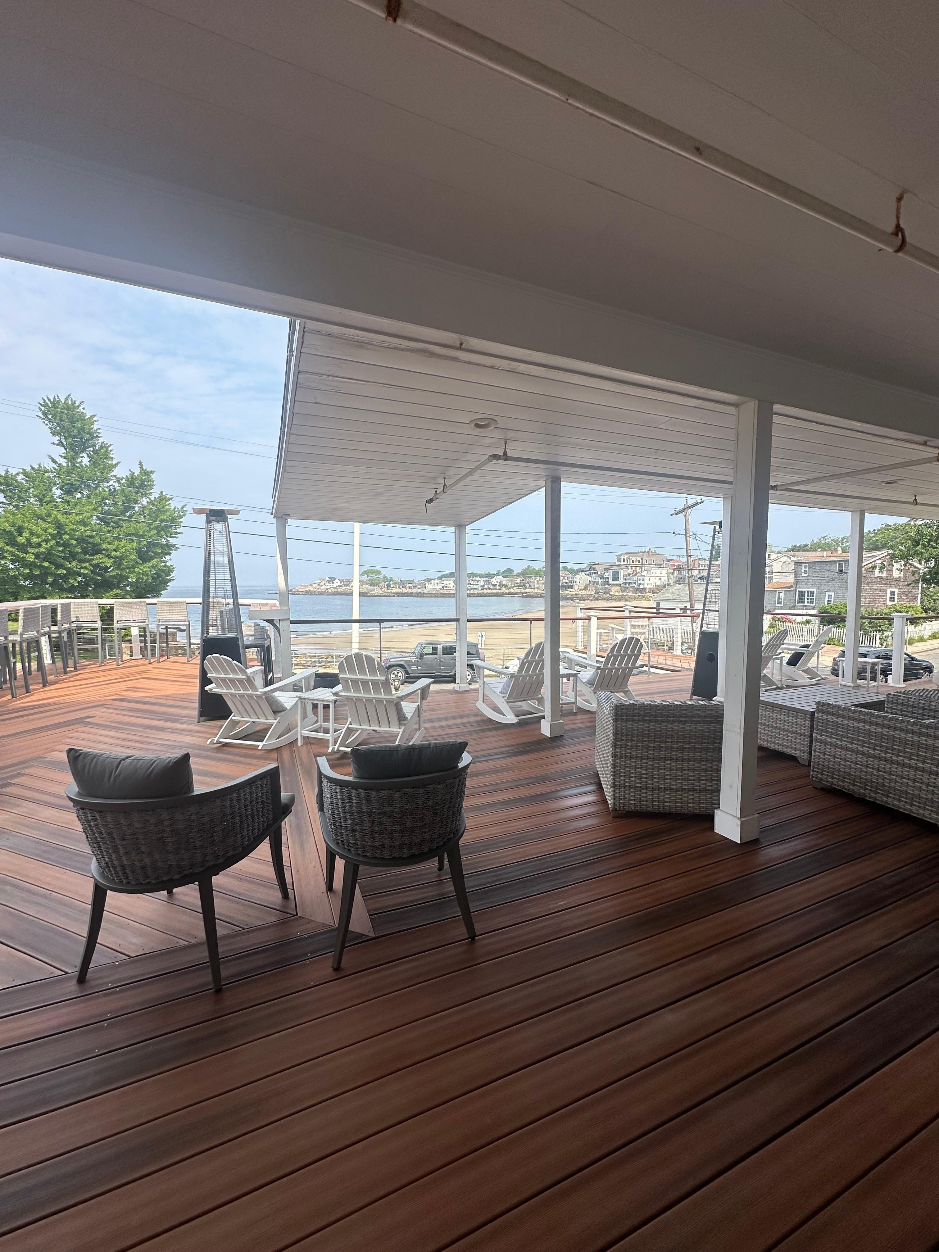 And a nice deck to sit and relax and enjoy the view. 