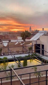 Solnedgang fra takterrassen