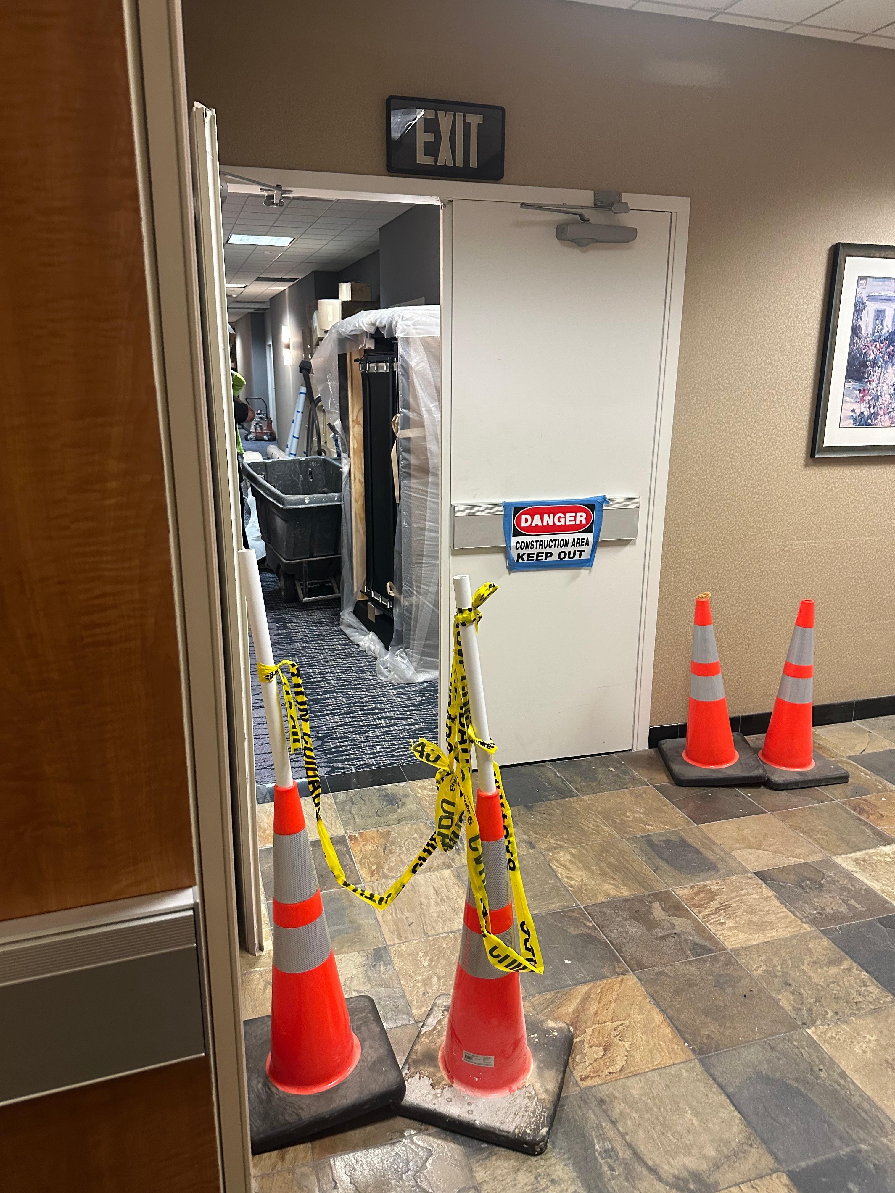 Half of lower wing off limits