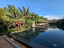 And the larger, fresh water pool.