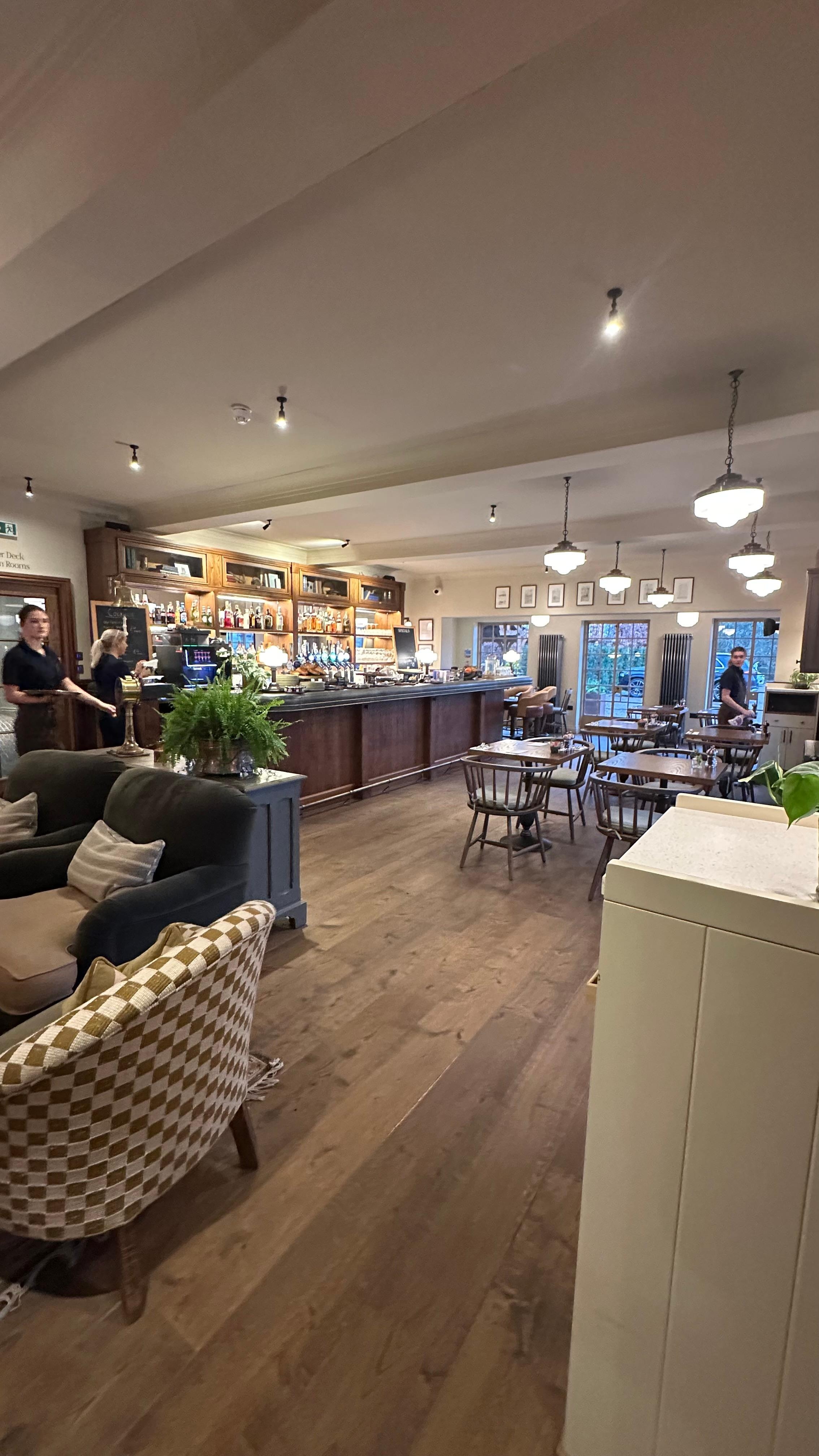 The hotel bar and eatery 