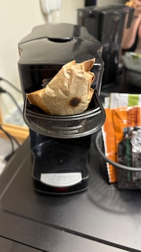 Used coffee pod