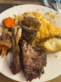 Comida de hace 3 días … seca y encima quemada