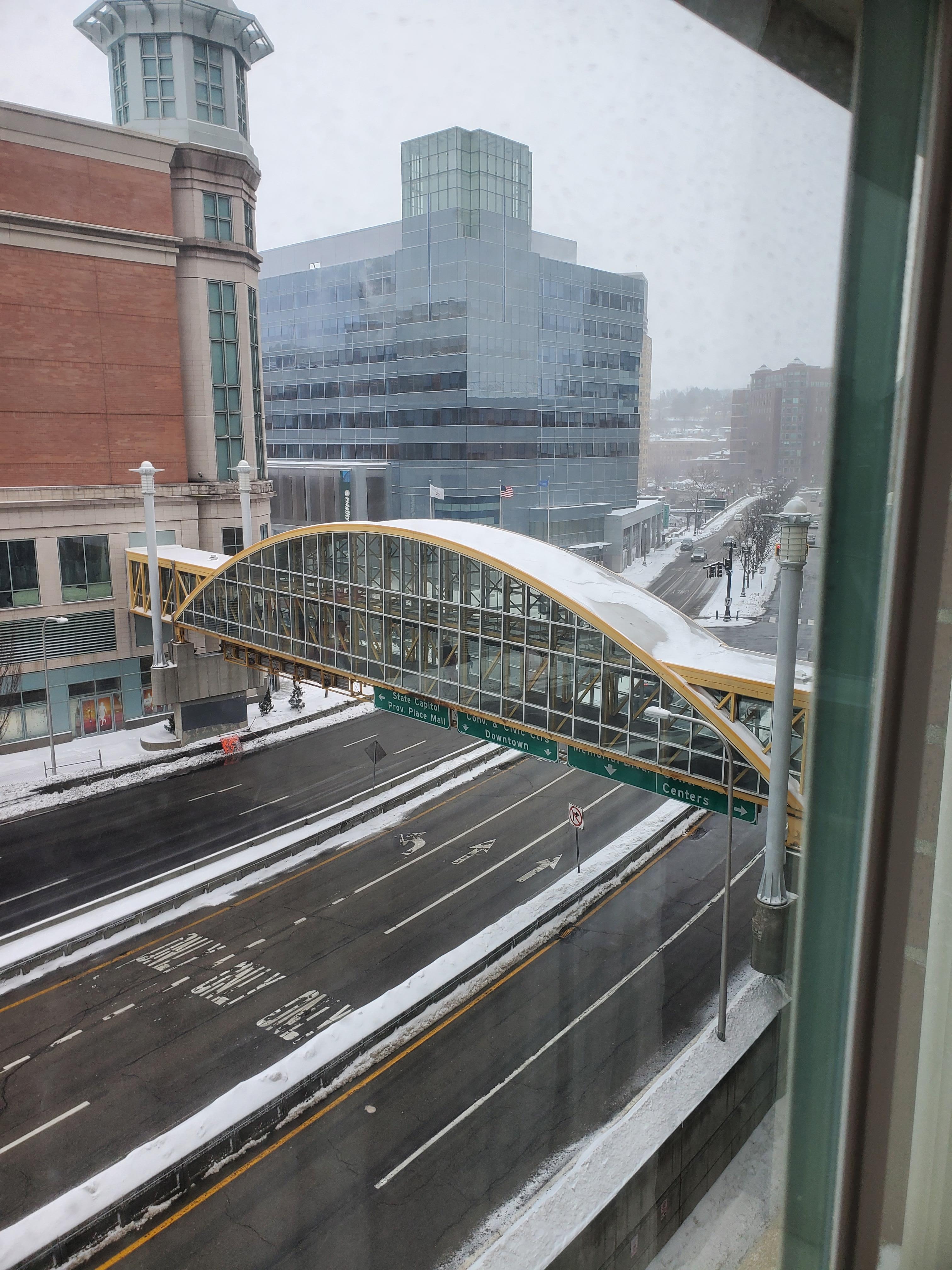 View from our window.  