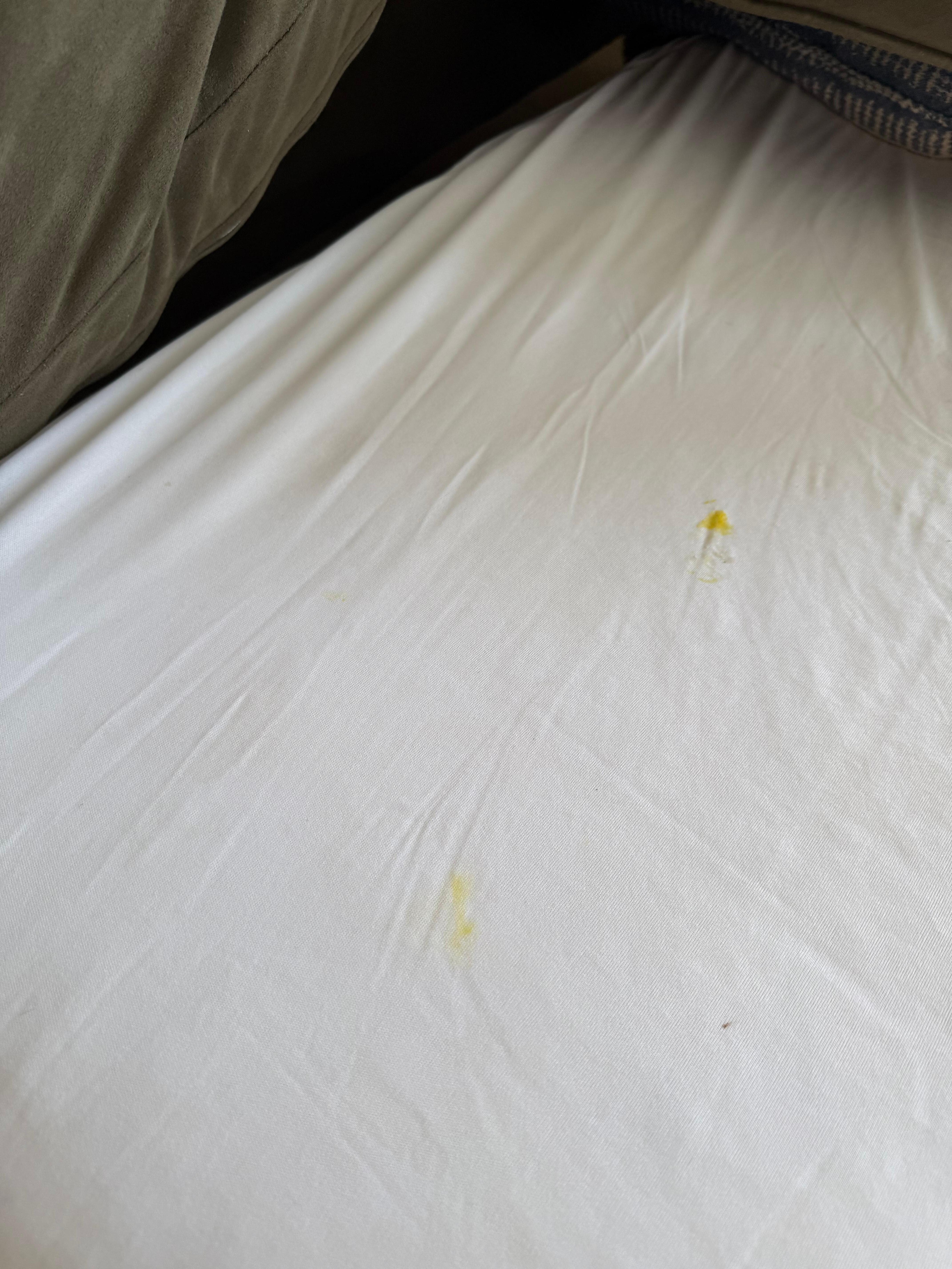 Body fluids on linens