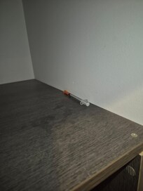 Deeply Distressing Experience. Syringe in our room