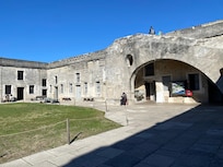 We visited Castillo de San Marcos National Monument. Not a far drive from the condo.