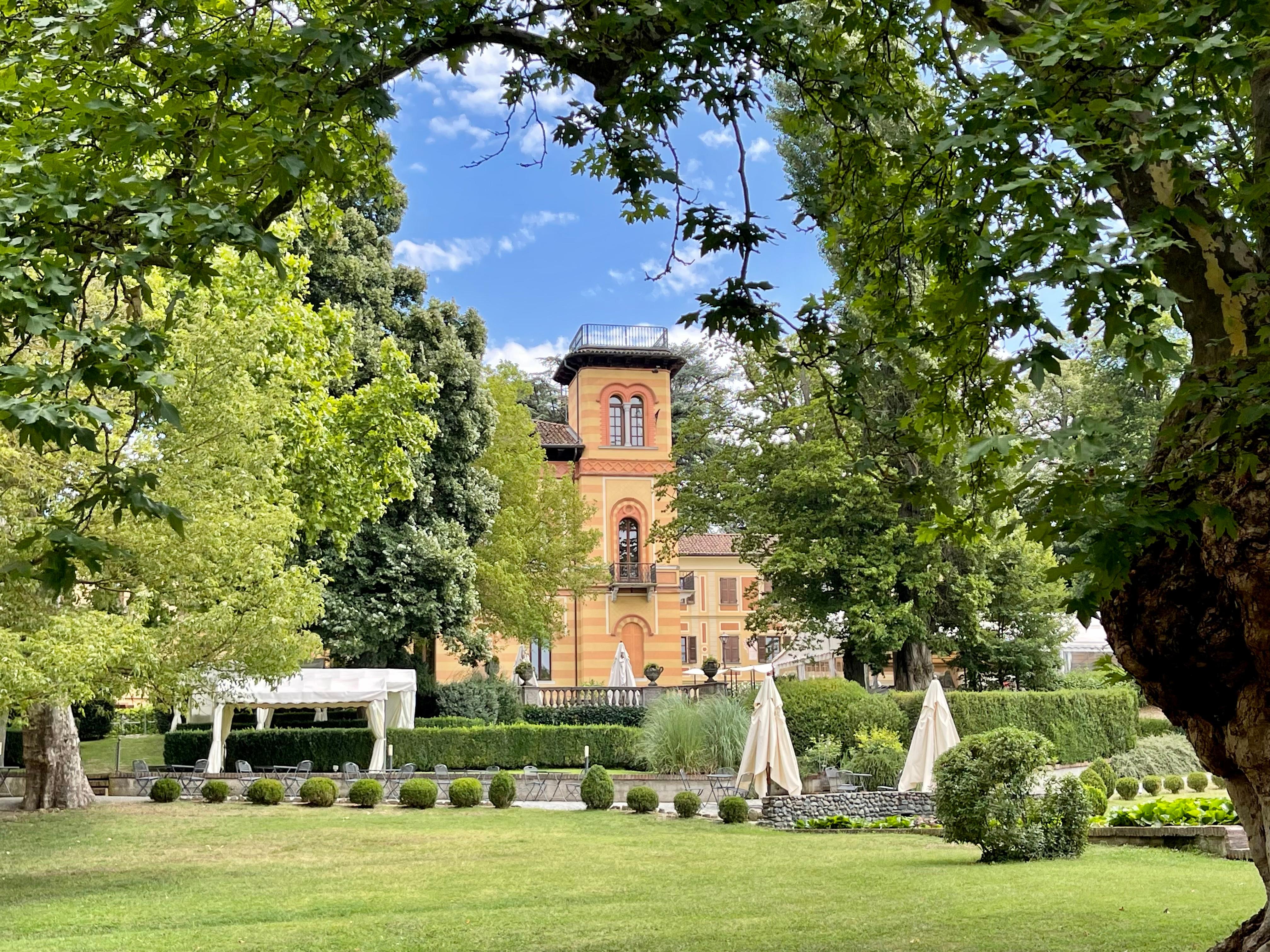 View of the villa from the grounds