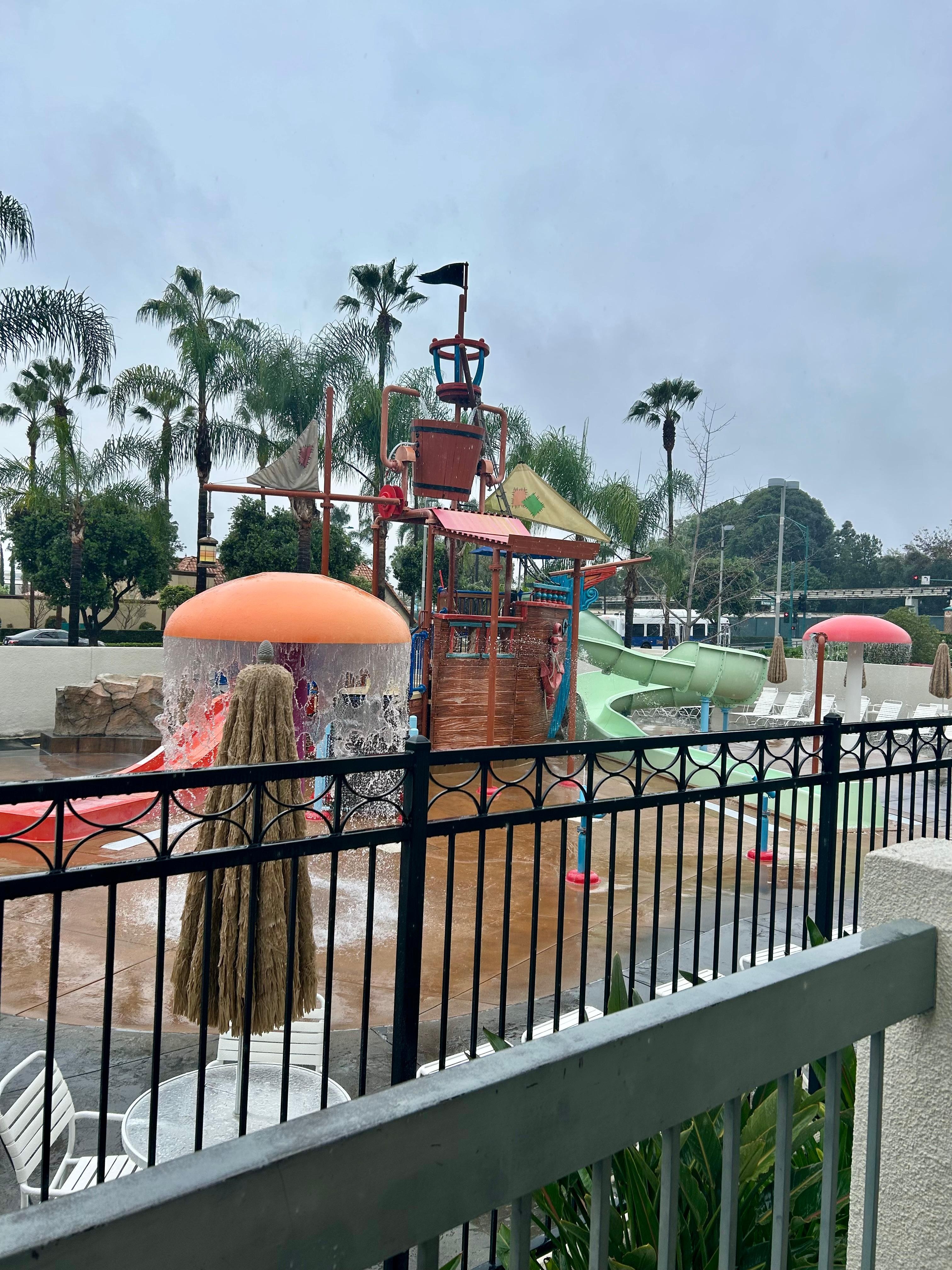 The one good thing about this hotel experience. Thank god for the patio too because our room was so small- we put our stroller and anything else outside.