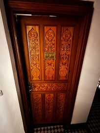 The door to my room. I told you it was beautiful there.