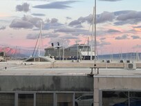 View of cruise ships