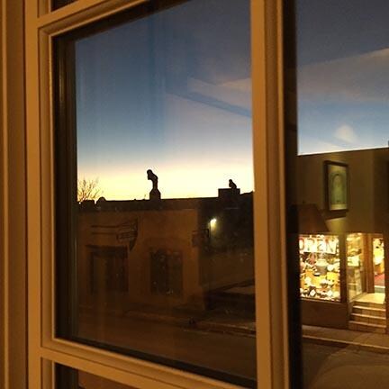 sunset from the window