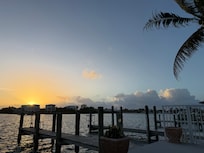 We enjoyed sunrise on the dock!
