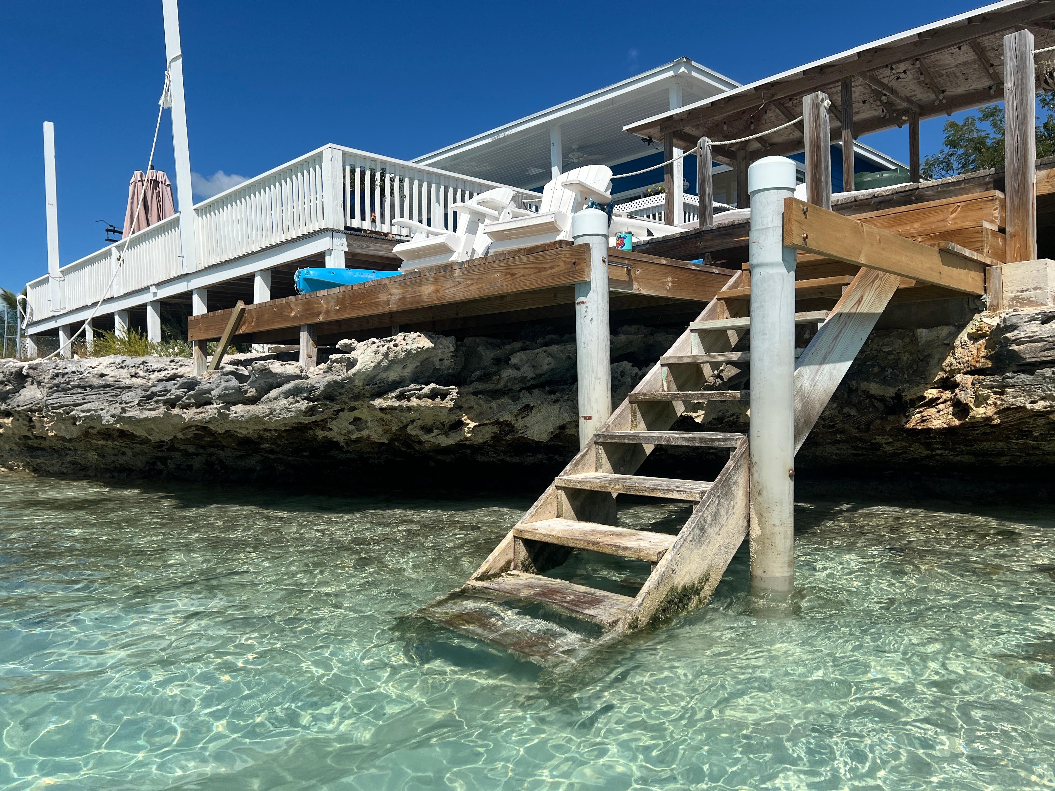 Starfish Haven steps into the crystal clear water