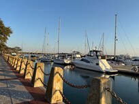 Boats at the Marina downtown a short stroll away