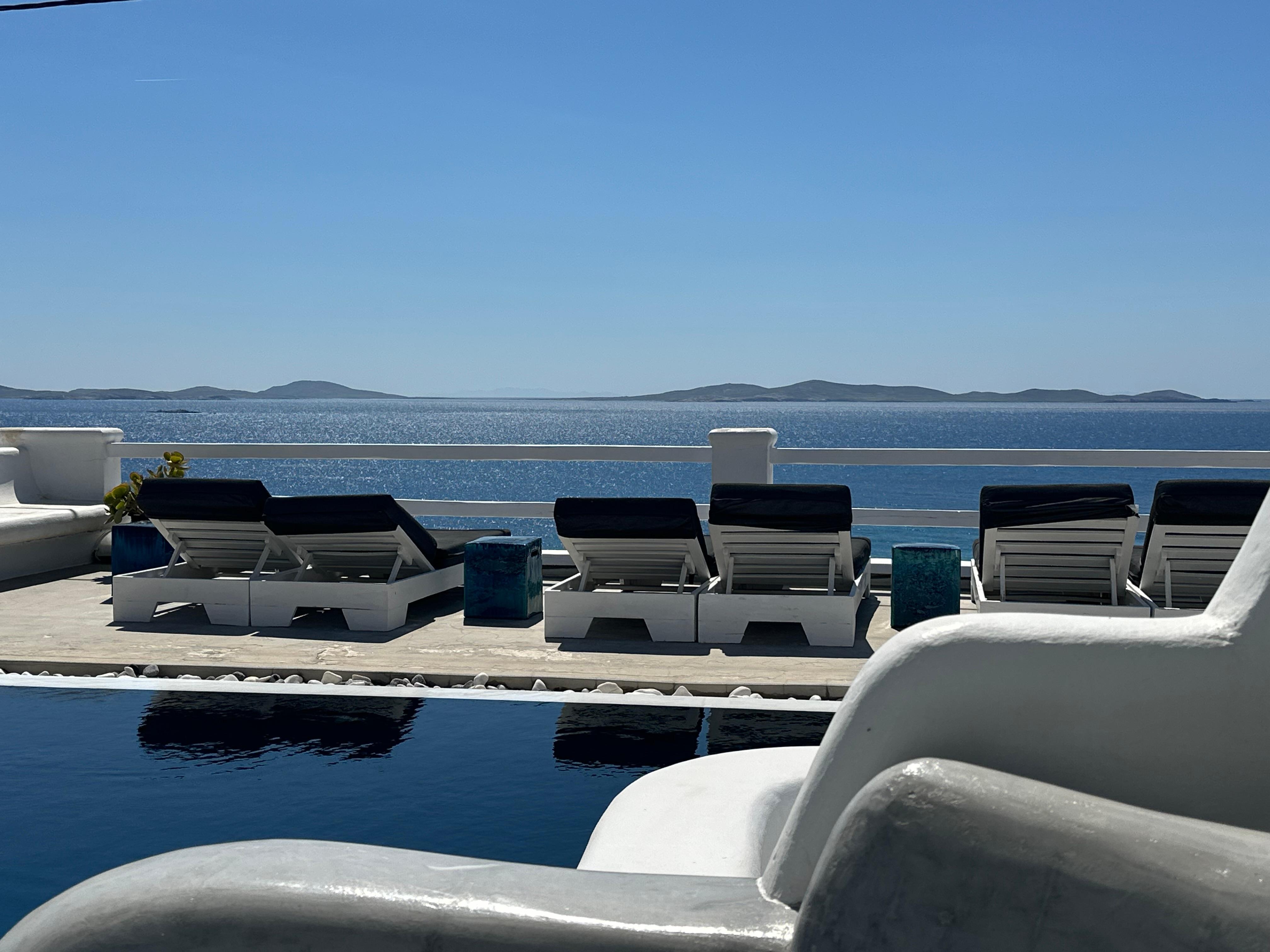 View from the pool area 