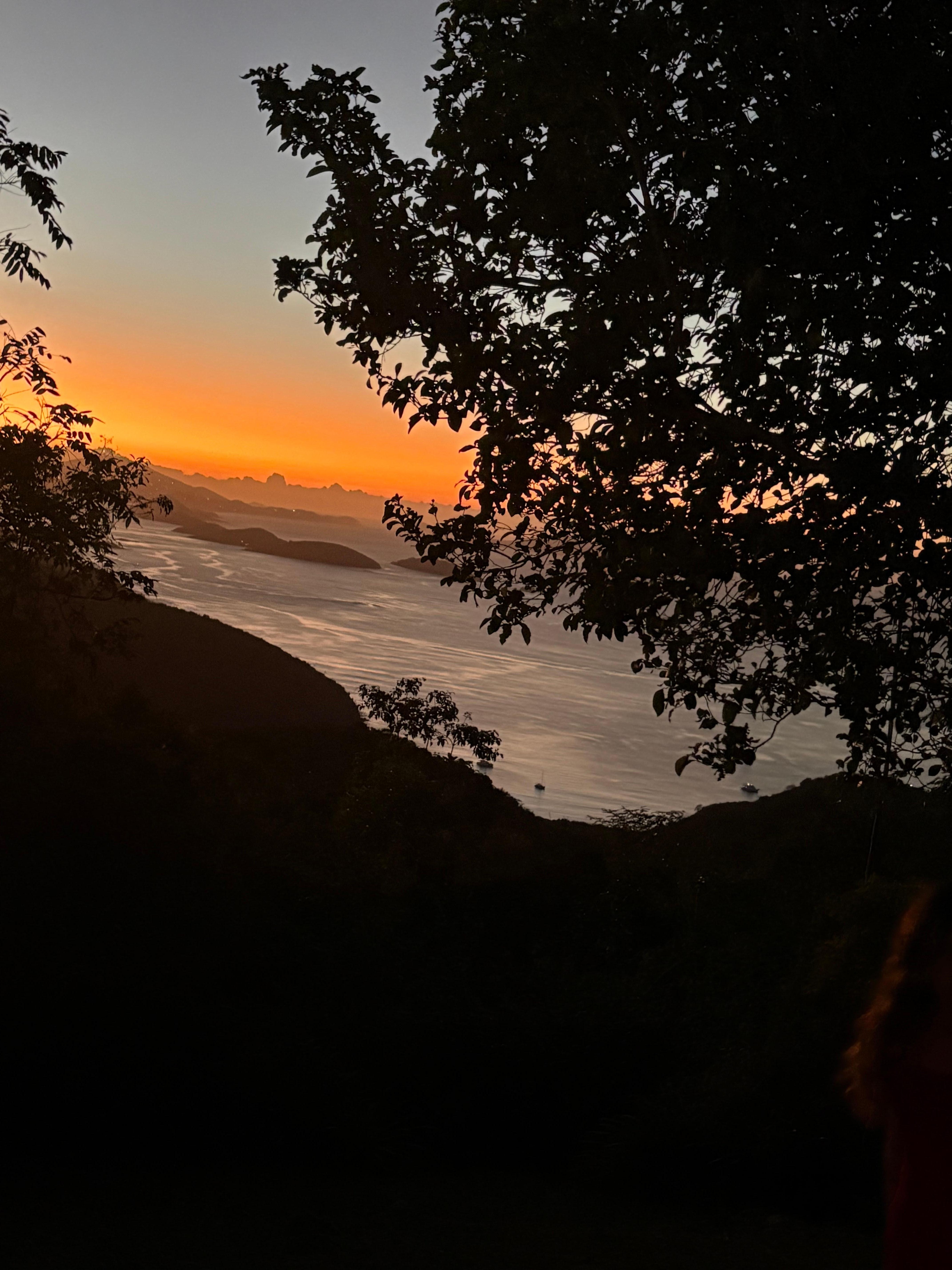 Sunrise view of Maho bay