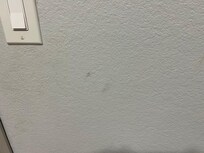 Unknown liquid stains on wall