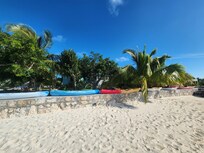 Looking from beach up to house. Very private