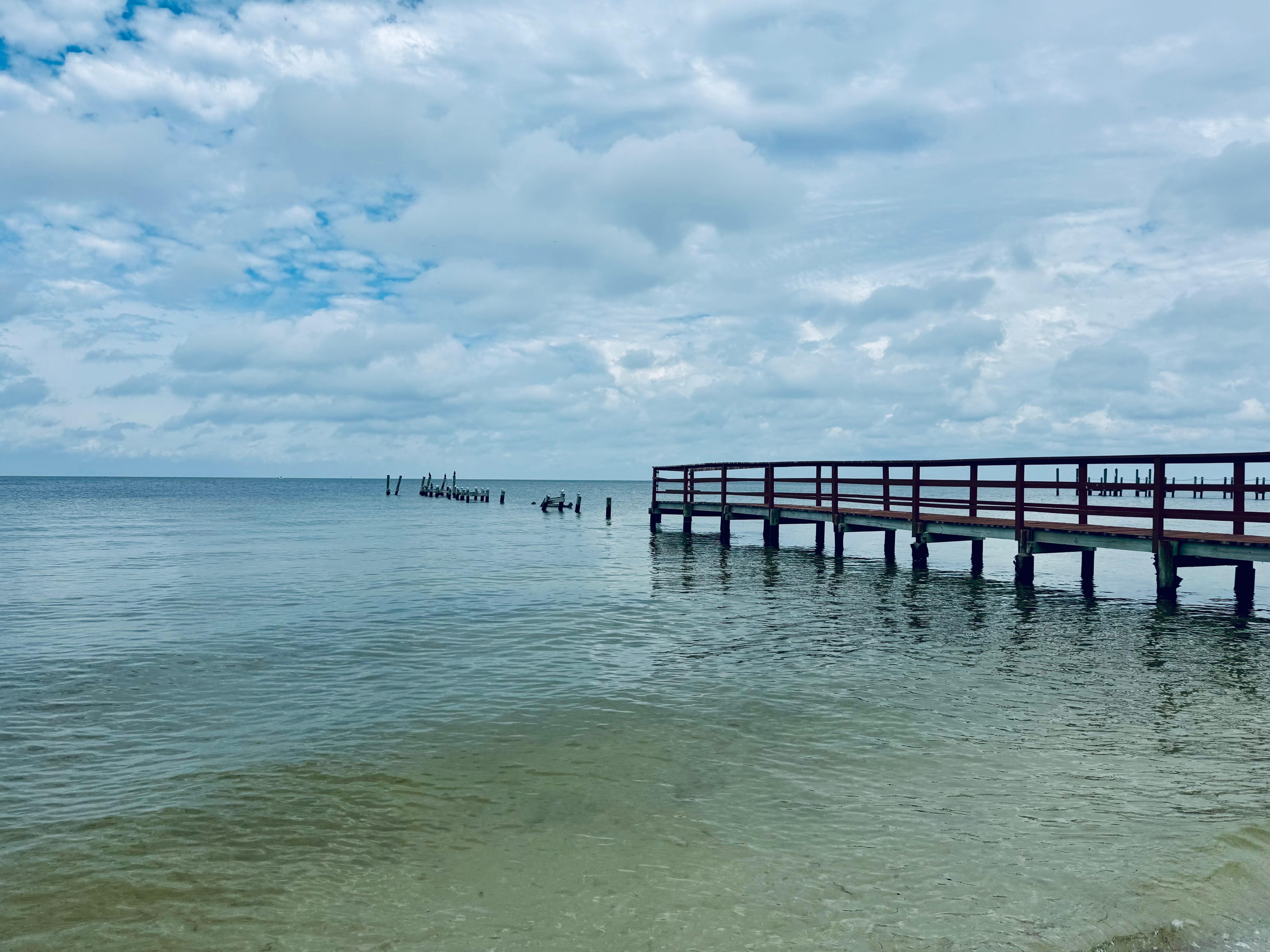 View from the private beach