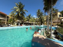 View of pool and restaurant