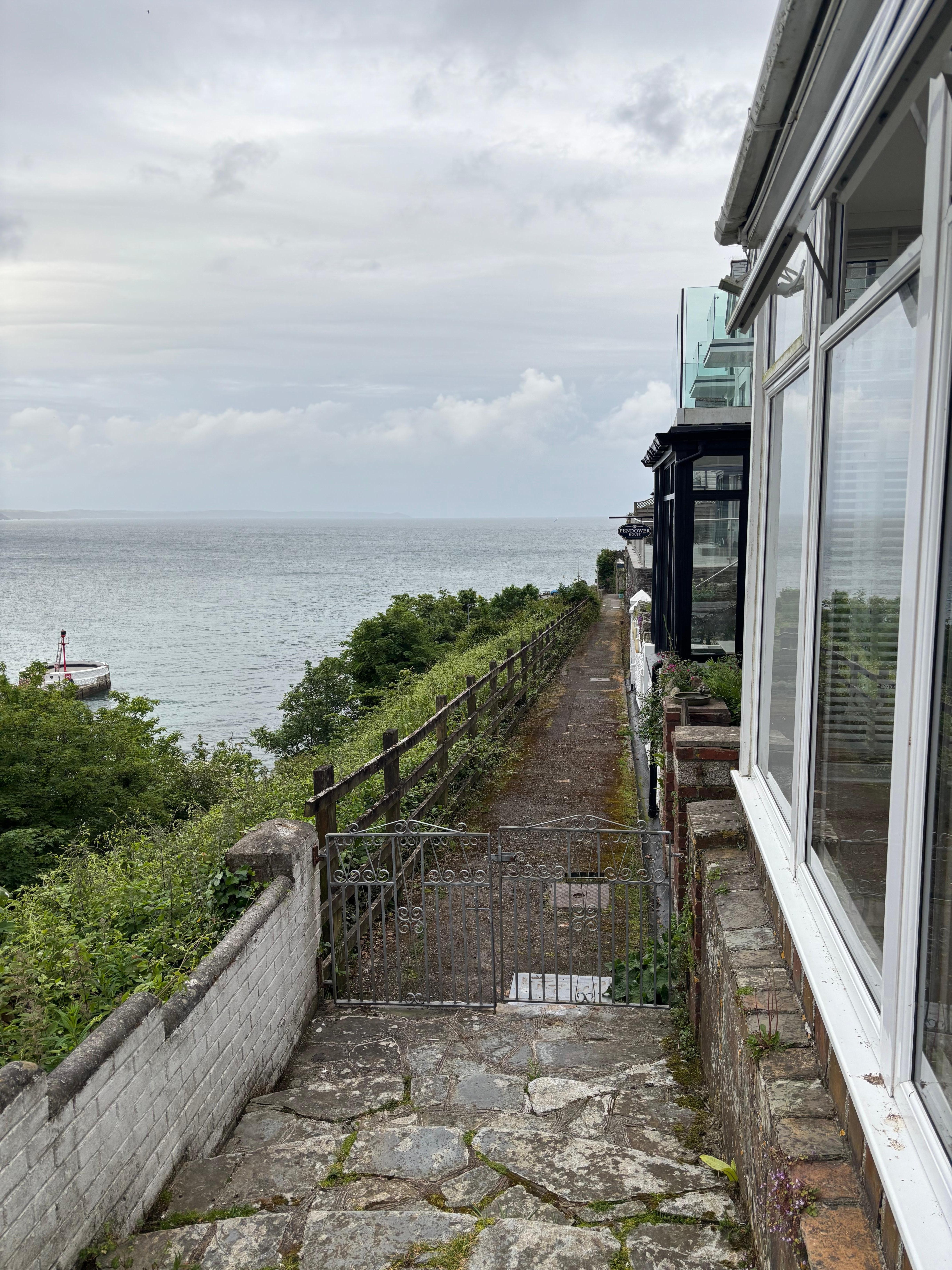 Walkway to get to town, right outside the front room.