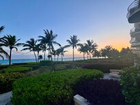 Sunrise view from our ground floor unit.