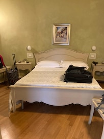 Spacious room, bed a little hard for us, nice towels!
